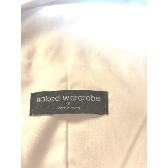 Naked Wardrobe Women's Bustier Lace-Up Back Fit & Flare Mini Dress S Cottagecore - Picture 7 of 8